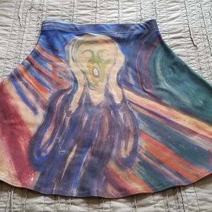 The Scream print skirt